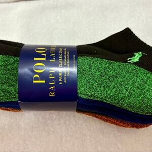 Polo Ralph Lauren Sock Bundle- 6 pairs total